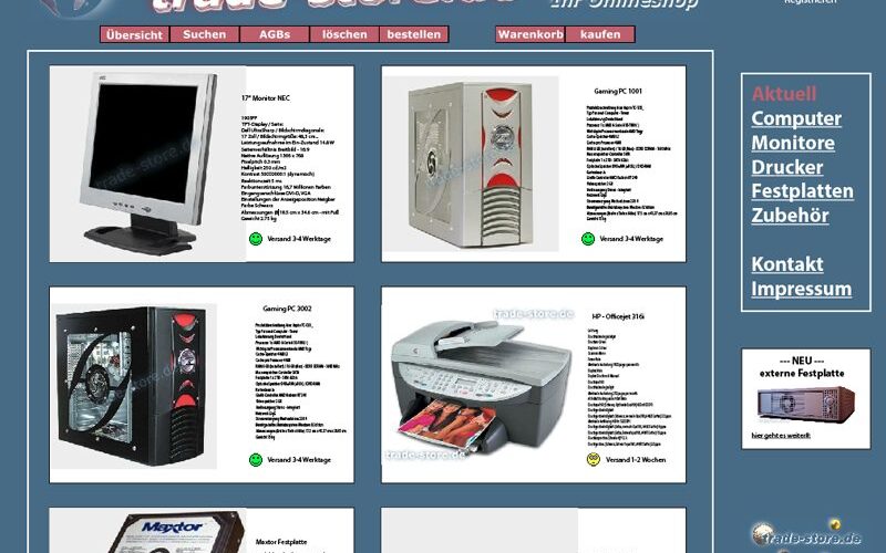 TradeStore Onlineshop