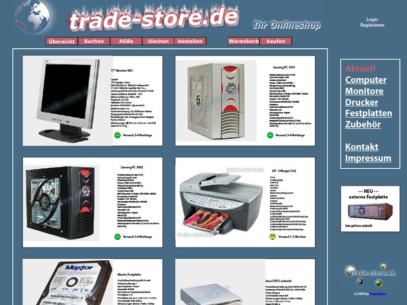 TradeStore Onlineshop